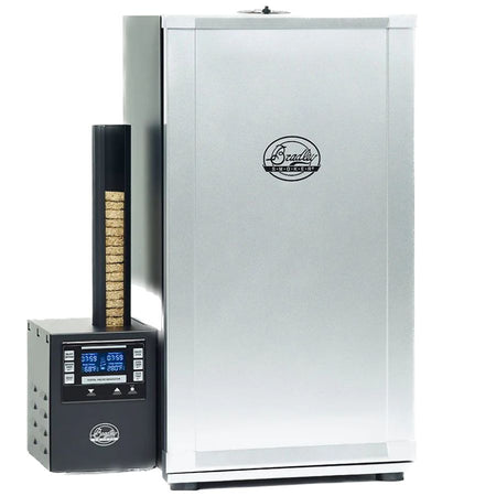 Bradley Digital 4-Rack Electric Smoker front view with closed door