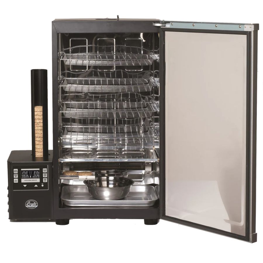 Bradley Digital 4-Rack Electric Smoker front view with closed door