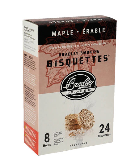 Bradley Smoker Maple Wood Bisquettes box – 24 pack