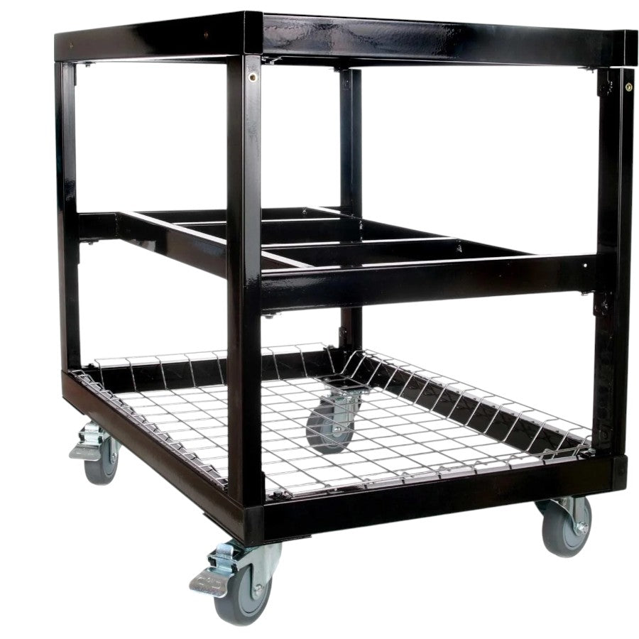 Primo Ceramic Grills Cart Base with Basket and Sturdy Design
