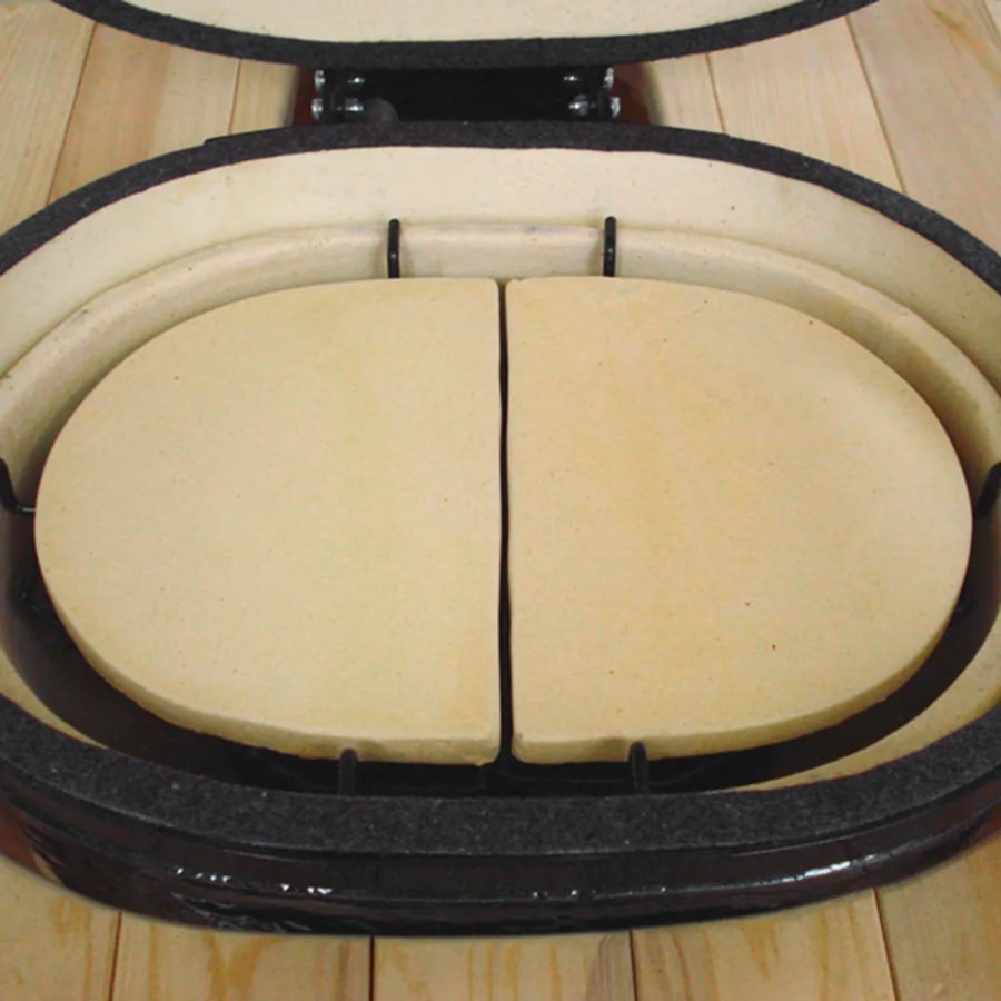 Primo Ceramic Grills Ceramic Heat Deflector Plates In Primo Oval