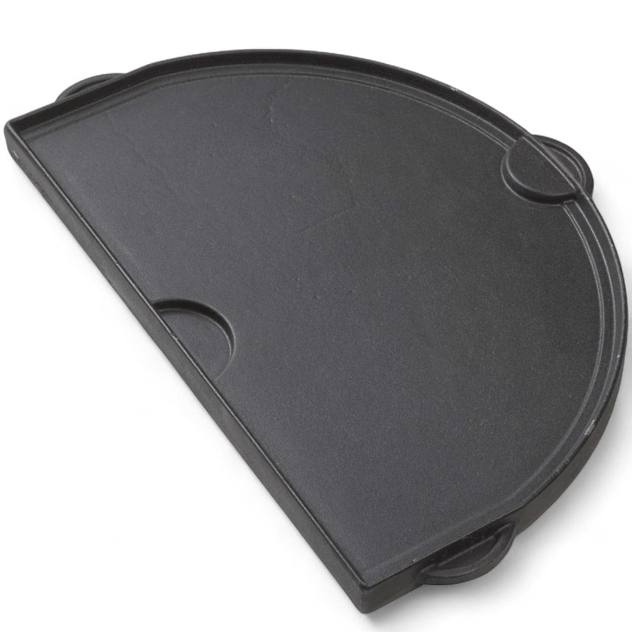 Primo Ceramic Grills Half-Moon Cast Iron Griddle Smooth Side