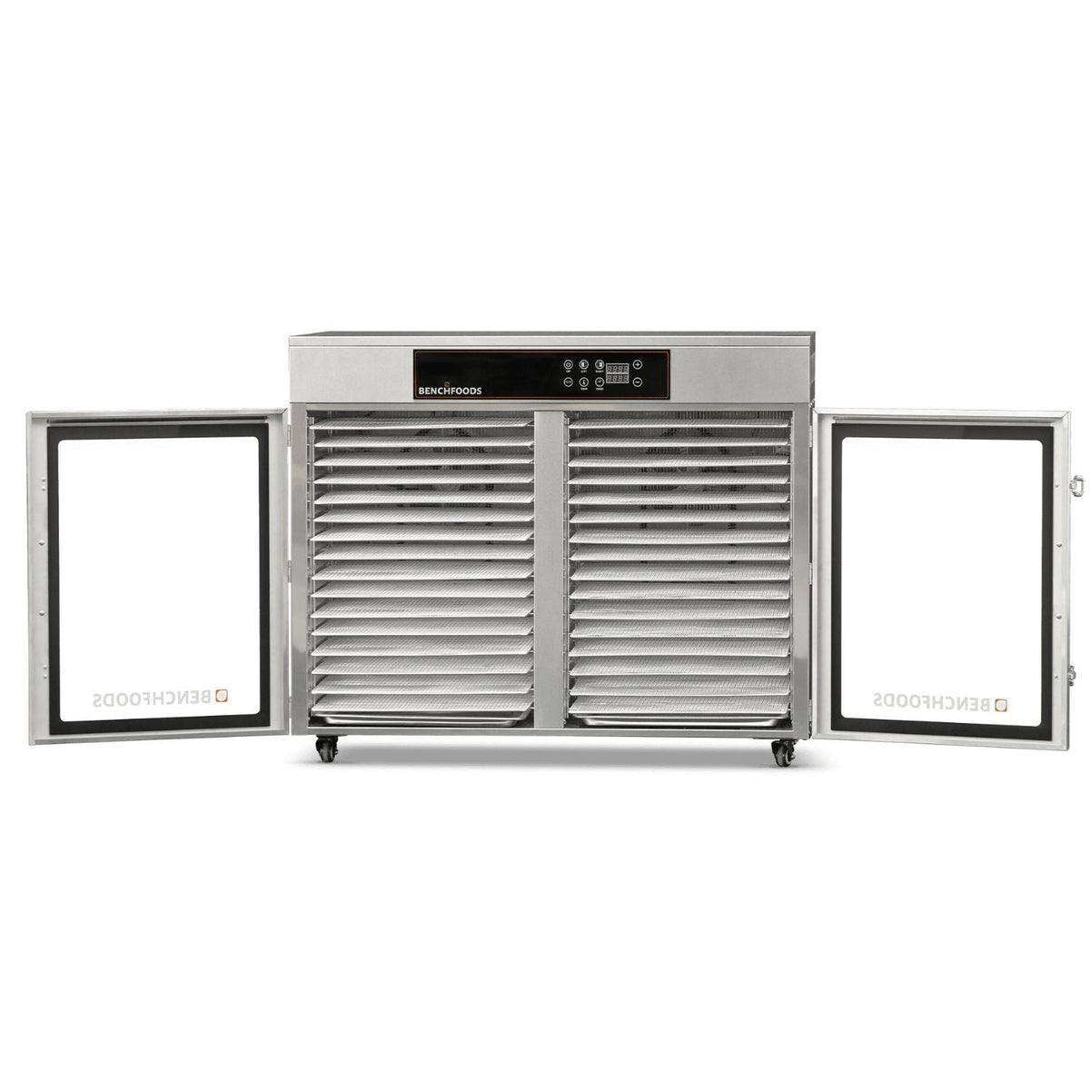 BenchFoods 32-Tray Horizontal Commercial Dehydrator, 2 Zone - intoCooking