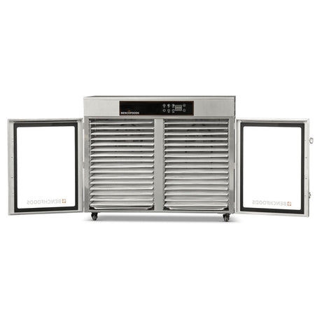 BenchFoods 32-Tray Horizontal Commercial Dehydrator, 2 Zone - intoCooking