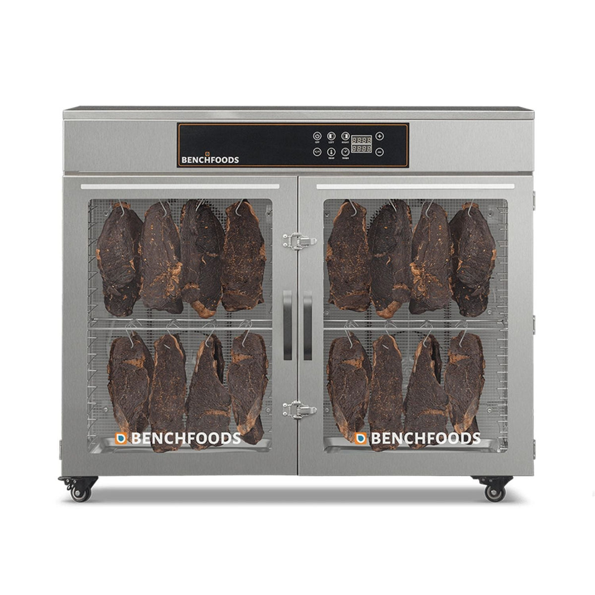 BenchFoods 32-Tray Horizontal Dehydrator, 2 Zone – Biltong Bundle - intoCooking