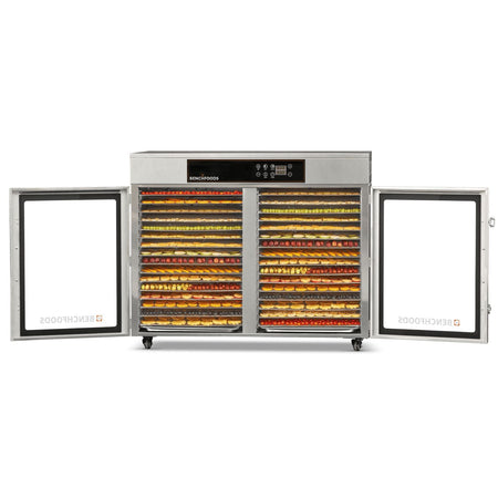 BenchFoods 32-Tray Horizontal Dehydrator, 2 Zone – Biltong Bundle - intoCooking