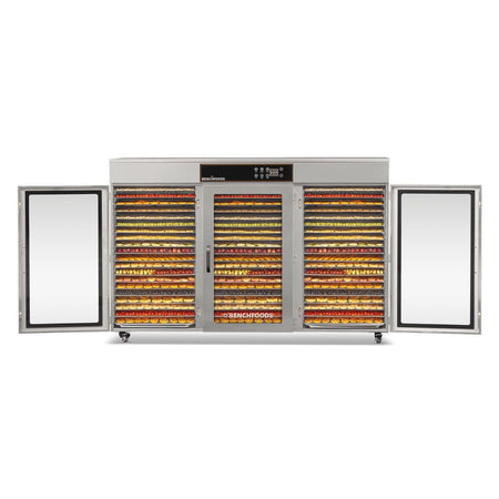 BenchFoods 60-Tray Commercial Dehydrator, 3 Zone - intoCooking