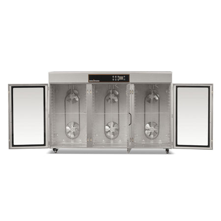 BenchFoods 60CUDG Biltong Bundle dehydrator with doors open revealing the internal fan system