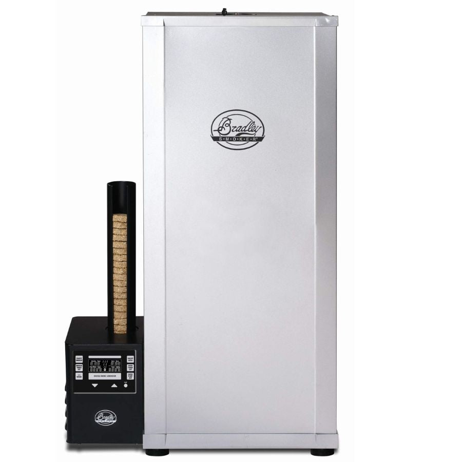 Bradley Digital 6-Rack Electric Smoker front view with door closed