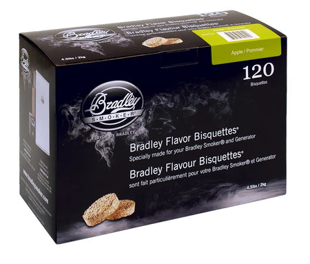 Bradley Smoker Apple Wood Bisquettes box – 120 pack