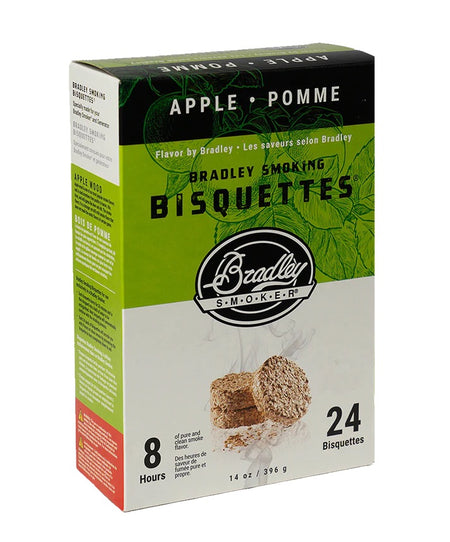 Bradley Smoker Apple Wood Bisquettes box – 24 pack