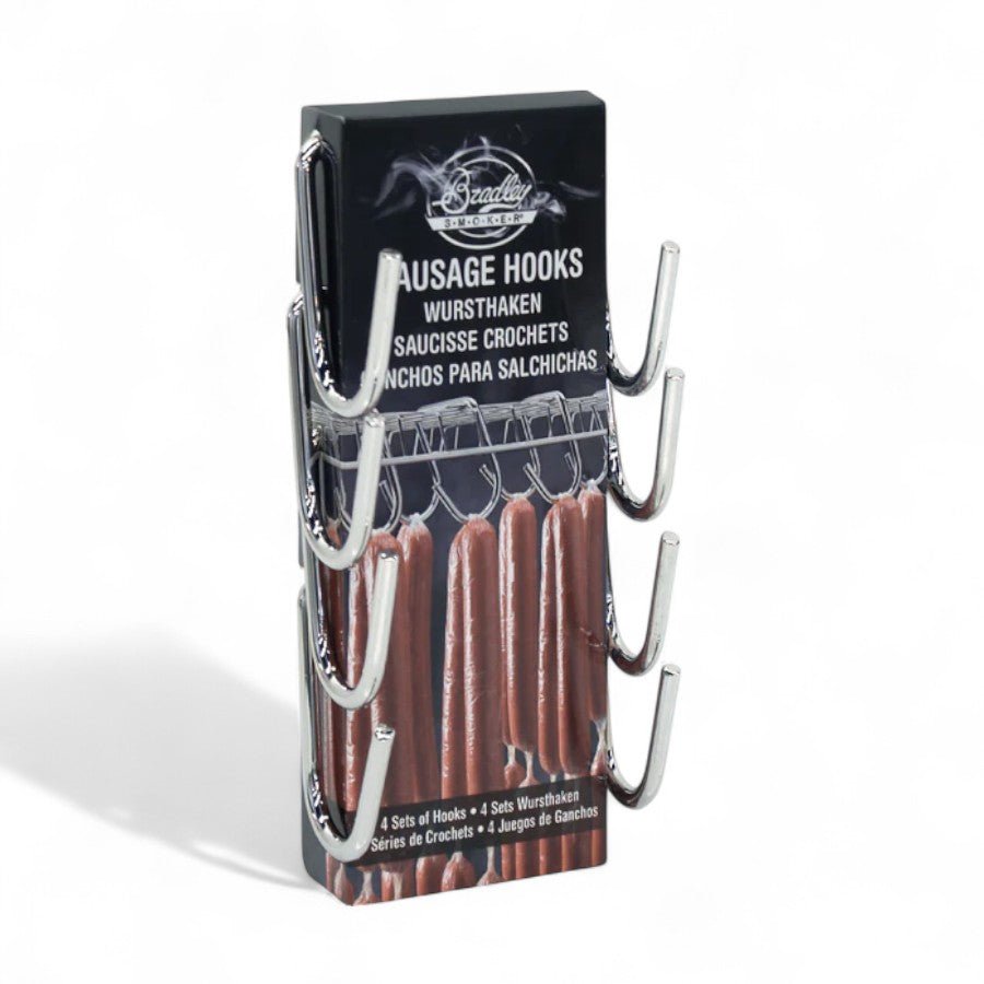 Bradley Smoker Chrome - Plated Sausage Hooks - Set of 4 - intoCooking