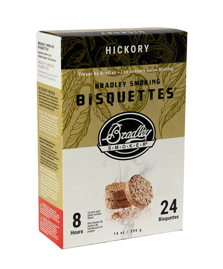 Bradley Smoker Hickory Wood Bisquettes box – 24 pack