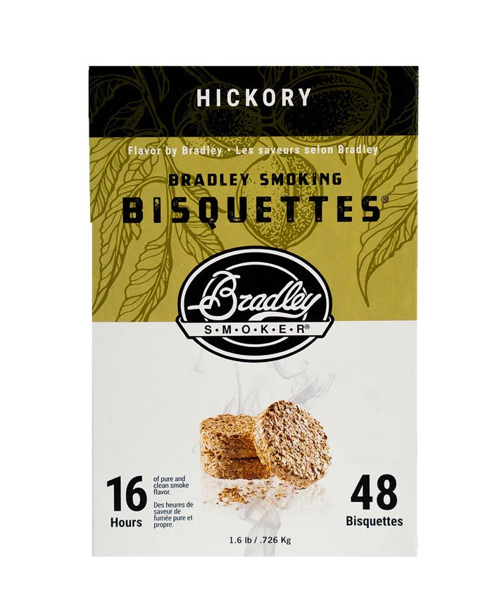 Bradley Smoker Hickory Wood Bisquettes box – 48 pack