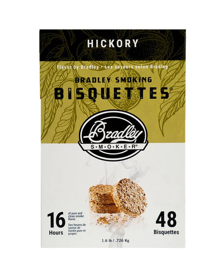 Bradley Smoker Hickory Wood Bisquettes box – 48 pack