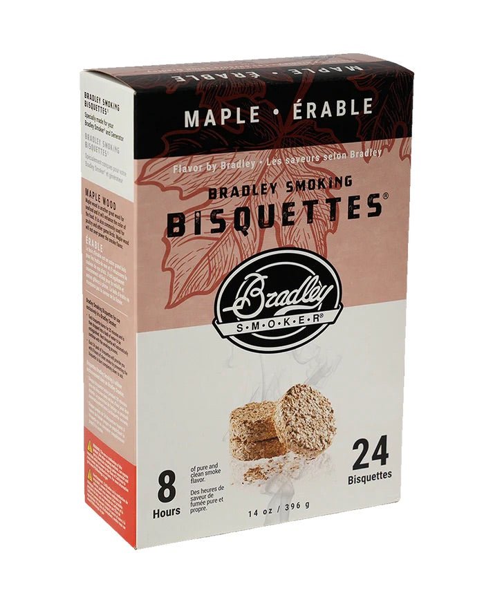 Bradley Smoker Maple Wood Bisquettes - intoCooking