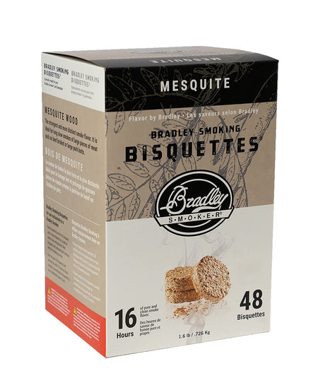 Bradley Smoker Mesquite Wood Bisquettes box – 48 pack