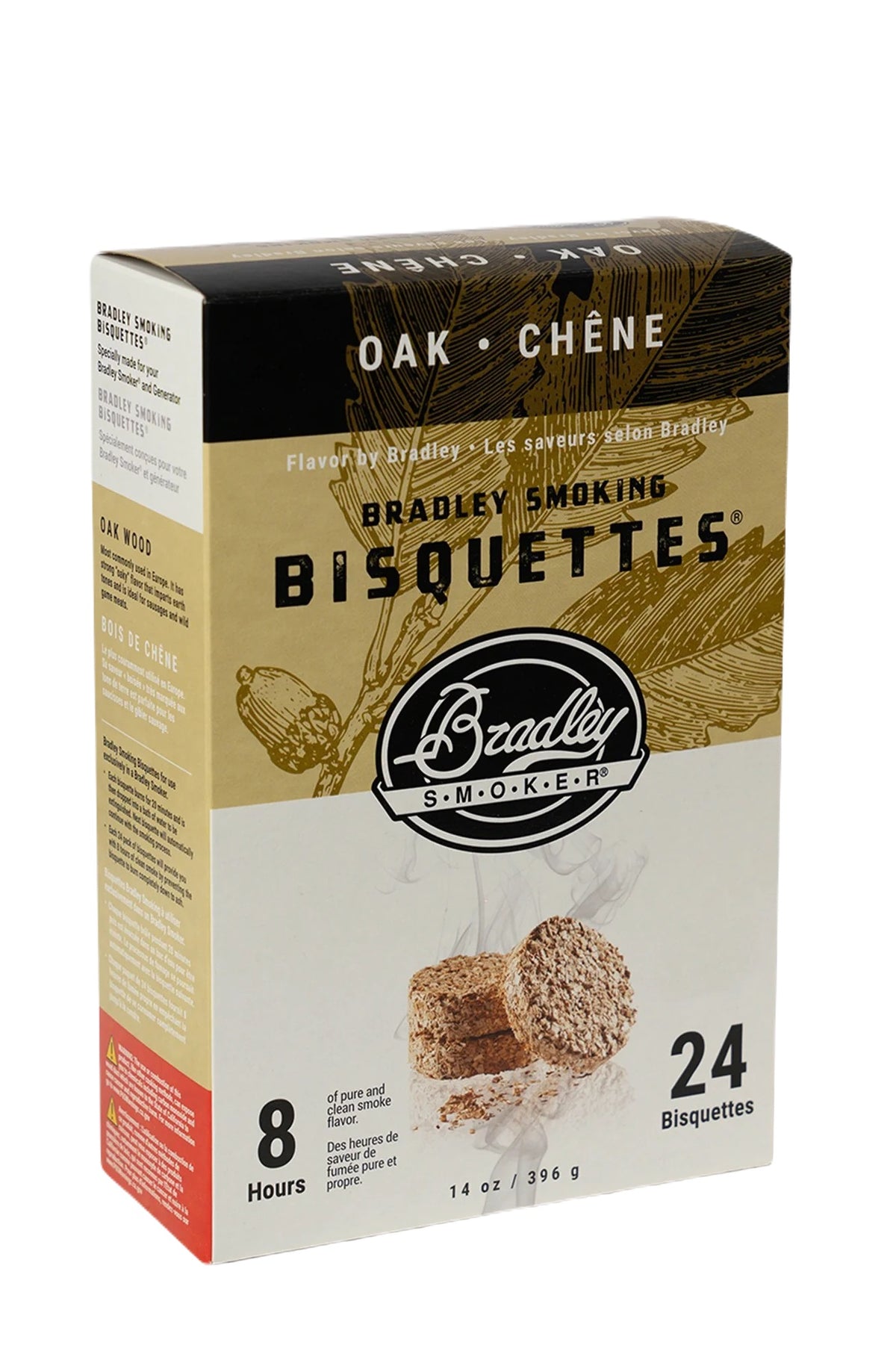 Bradley Smoker Oak Wood Bisquettes box – 24 pack