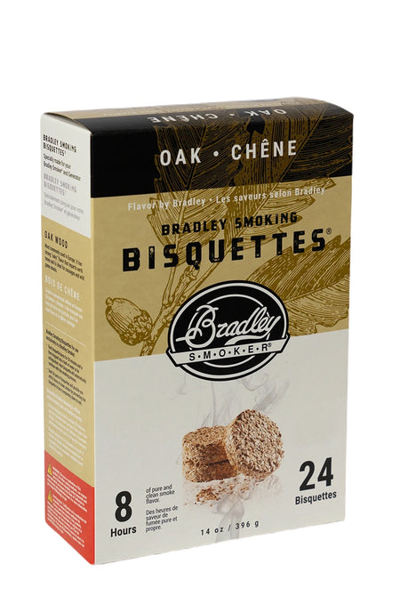 Bradley Smoker Oak Wood Bisquettes box – 24 pack