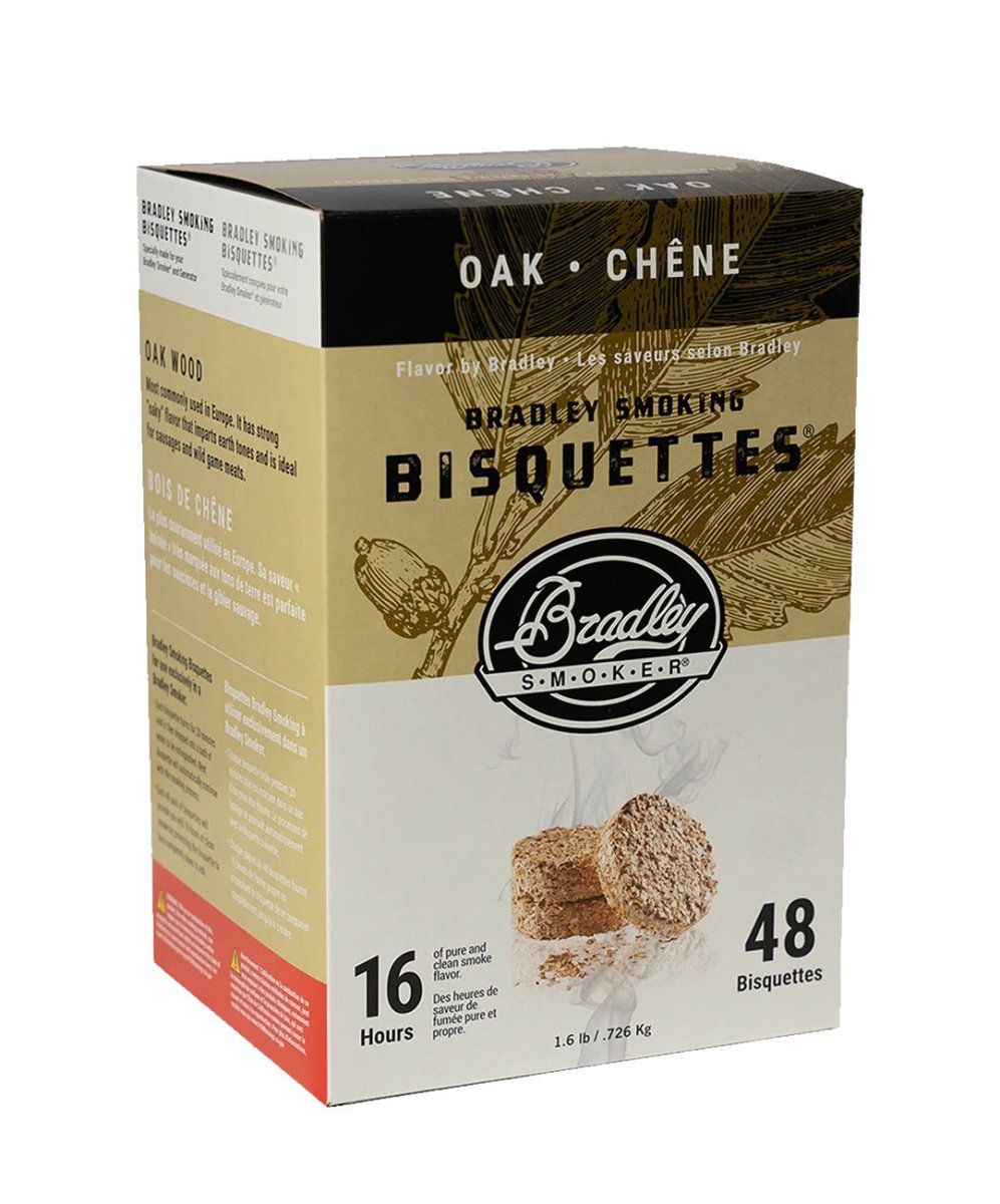Bradley Smoker Oak Wood Bisquettes - intoCooking