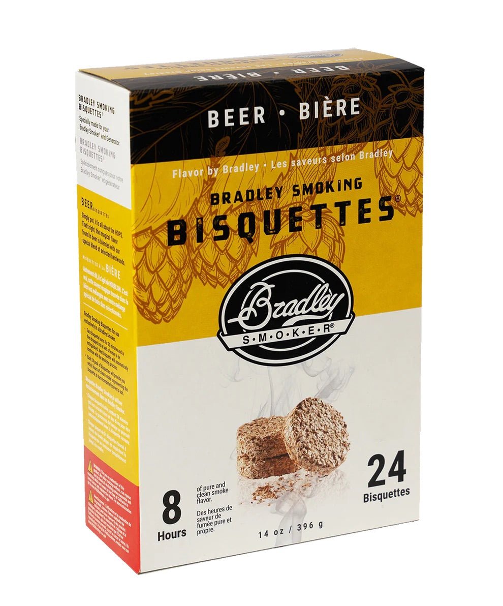 Bradley Smoker Premium Beer Wood Bisquettes - intoCooking