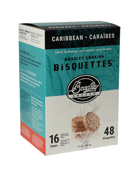 Bradley Smoker Premium Caribbean Blend Wood Bisquettes box – 48 pack