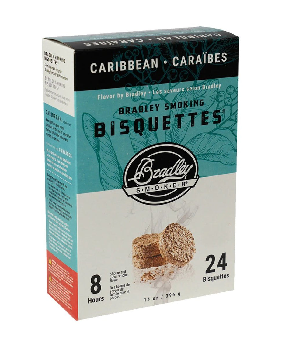 Bradley Smoker Premium Caribbean Blend Wood Bisquettes - intoCooking