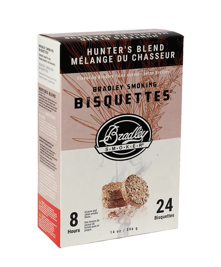 Bradley Smoker Premium Hunter’s Blend Wood Bisquettes box – 24 pack