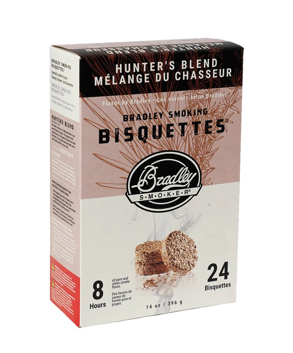 Bradley Smoker Premium Hunter’s Blend Wood Bisquettes - intoCooking