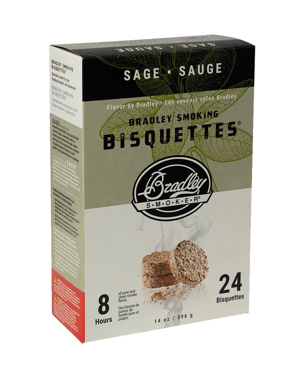 Bradley Smoker Premium Sage Wood Bisquettes - intoCooking