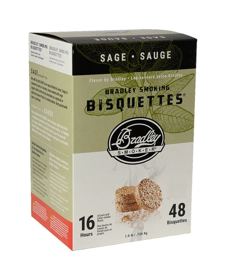 Bradley Smoker Premium Sage Wood Bisquettes - intoCooking