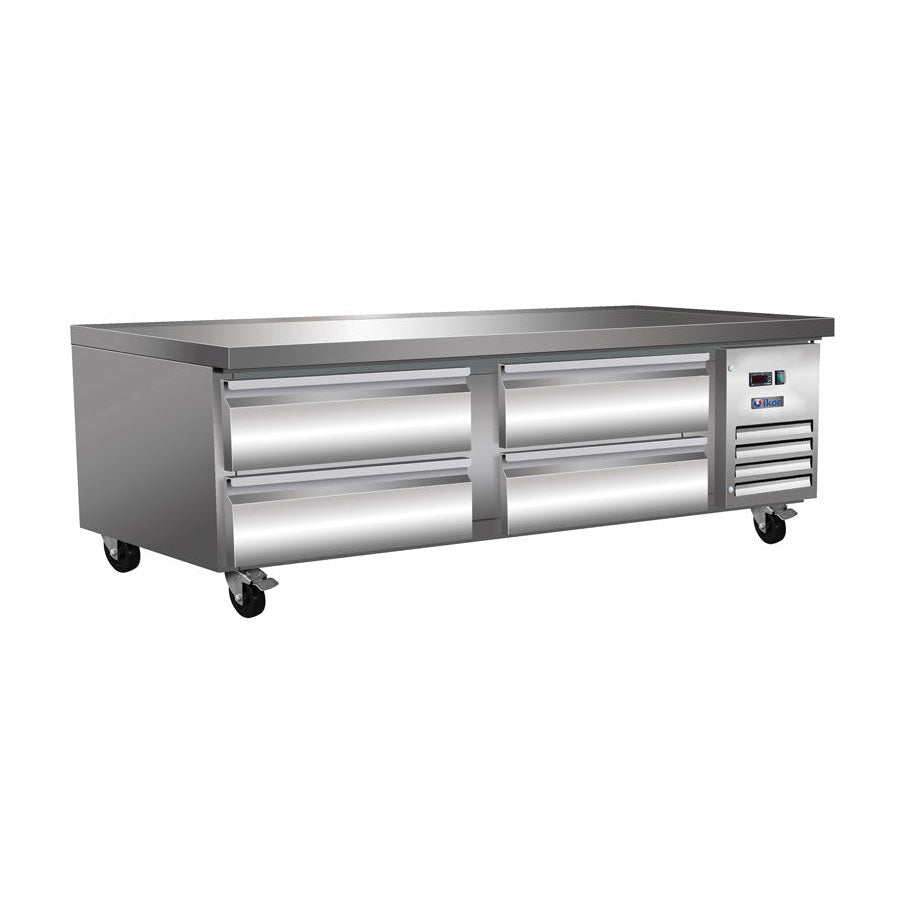 Ikon – 74" 4-Drawer Refrigerated Chef Base | ICBR-74 - intoCooking