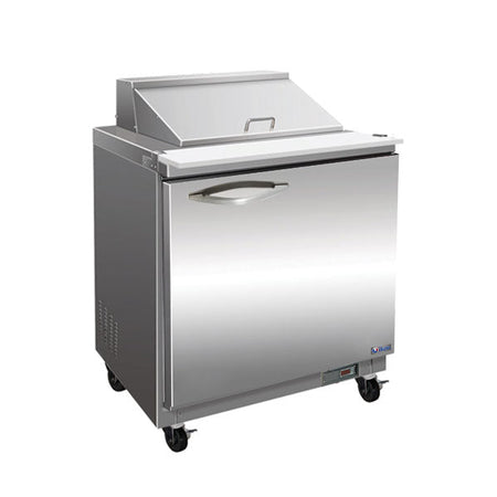 IKON ISP29M 29-inch Megatop sandwich prep table with refrigerated pan rail