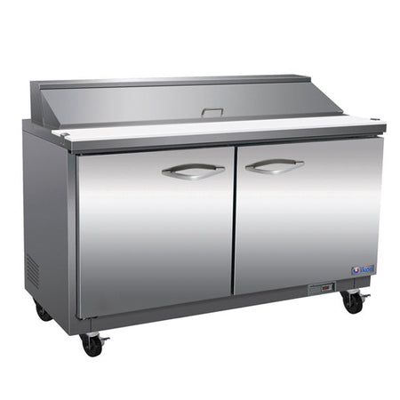 IKON ISP36 sandwich and salad refrigerated prep table front view
