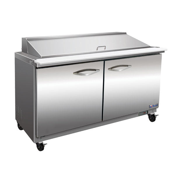 IKON ISP48M 48-inch Megatop sandwich prep table with refrigerated ingredient rail