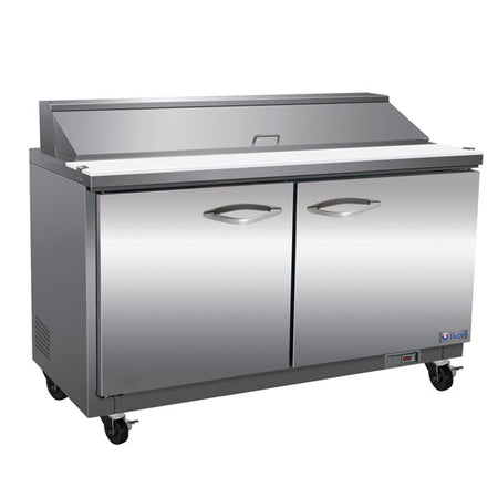 IKON ISP61 61-inch sandwich and salad refrigerated prep table with two doors