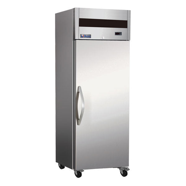 IKON IT28R single-door reach-in top-mount commercial refrigerator on casters.
