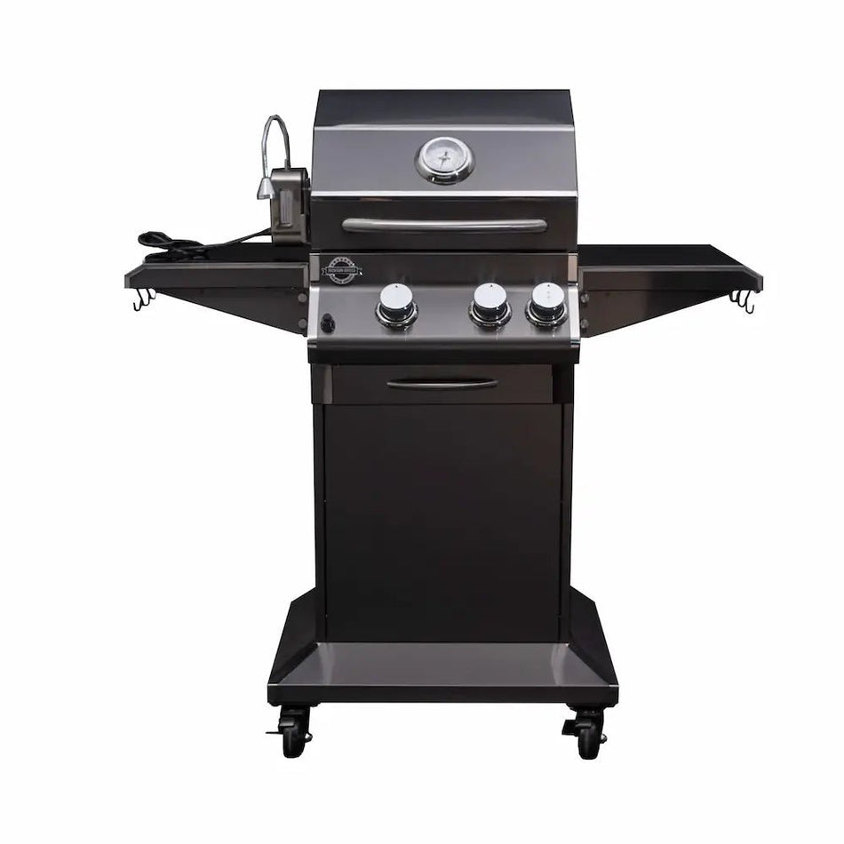 Jackson Grills LUX 400 Black 2 - Burner Stainless Steel BBQ - intoCooking