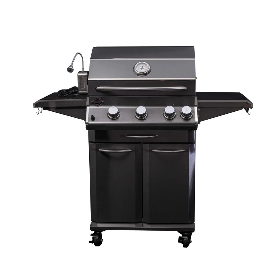 Jackson Grills LUX 550 Black 3 - Burner Stainless Steel BBQ - intoCooking