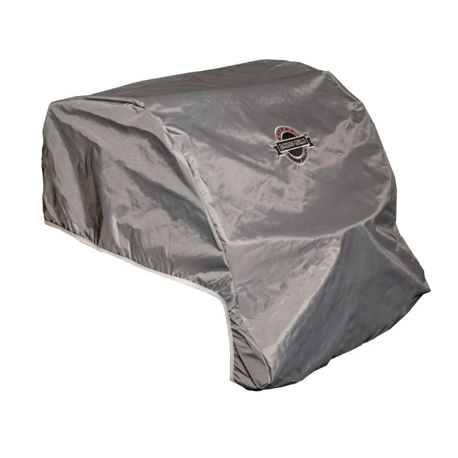 Jackson Grills LUX 550 built-in BBQ cover in silver for weather protection