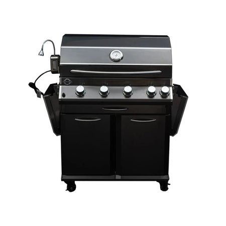 Jackson Grills LUX 700 Black 4 - Burner Stainless Steel BBQ - intoCooking