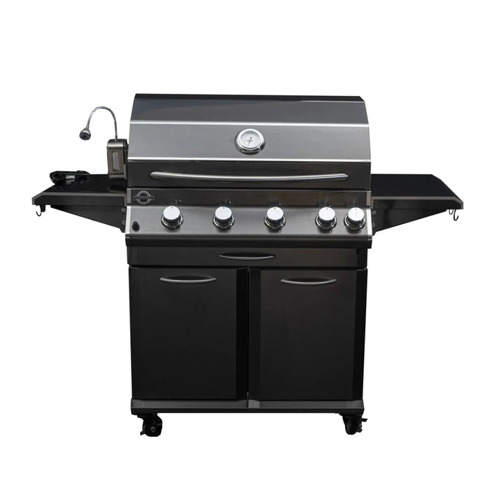 Jackson Grills LUX 700 Black 4 - Burner Stainless Steel BBQ - intoCooking