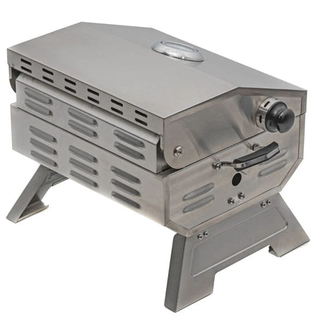 Angled rear-right view of Jackson Grills VERSA 75 highlighting back panel and leg design