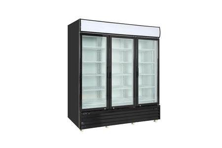 Kool-It KGM-75 78" 3-Door Glass Merchandiser Refrigerator - intoCooking