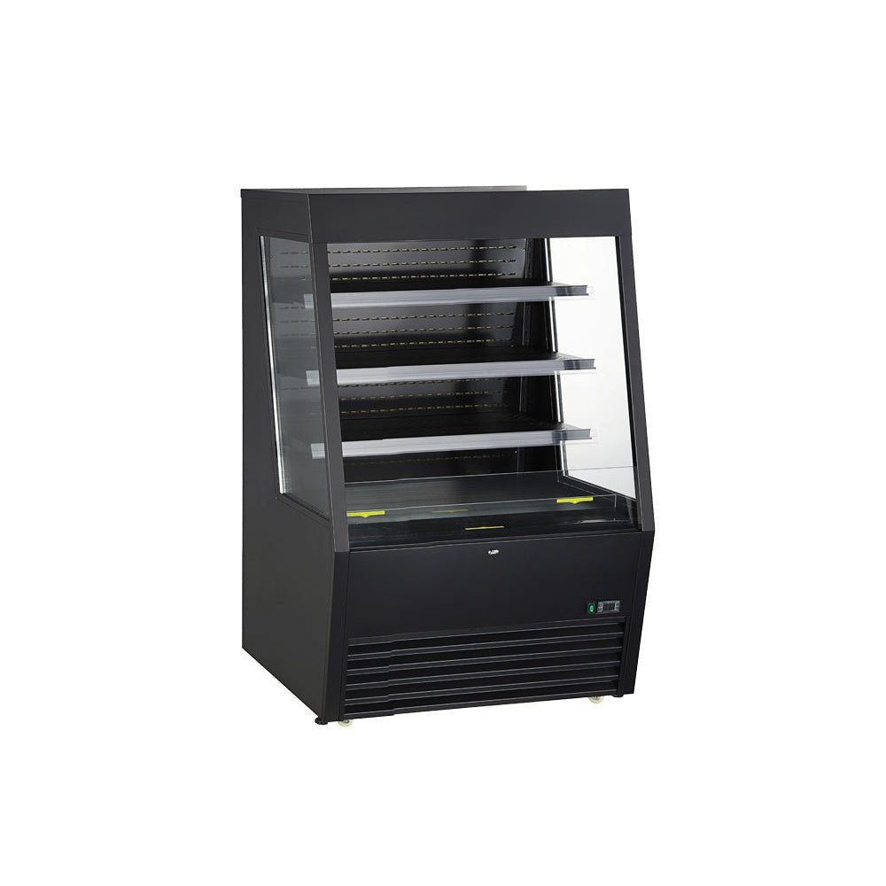 Kool-It KOM-36XBK 36" Black Open Air Merchandiser - intoCooking