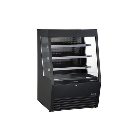 Kool-It KOM-36XBK 36" Black Open Air Merchandiser - intoCooking