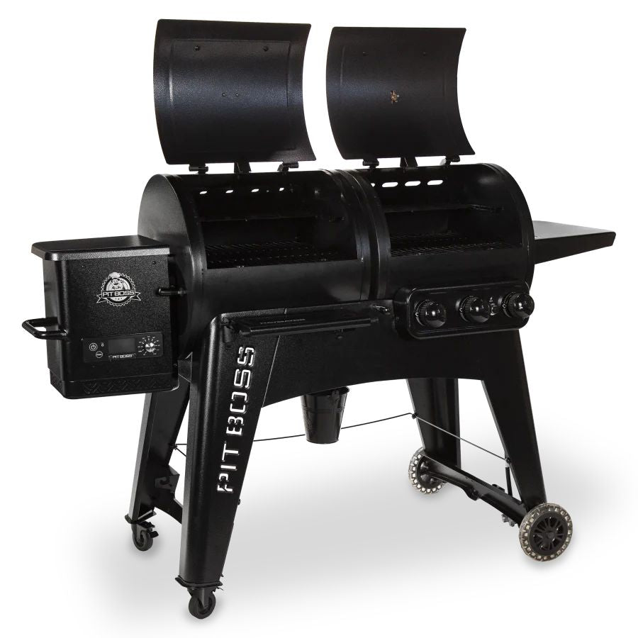 Black Pit Boss grill on a white background