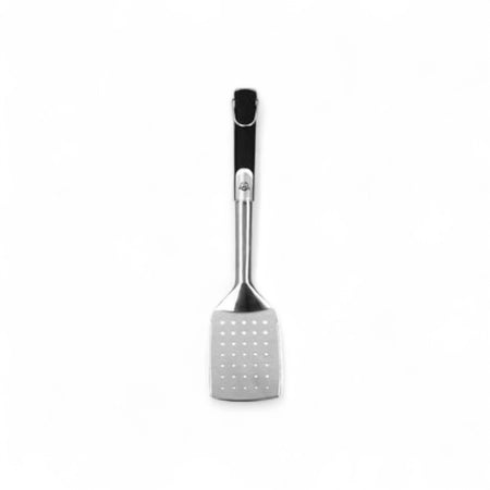 Pit Boss stainless steel spatula for grilling, black soft handle
