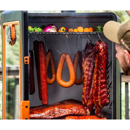 Meat Hanged using the Pit Boss 6-inch Meat Hooks