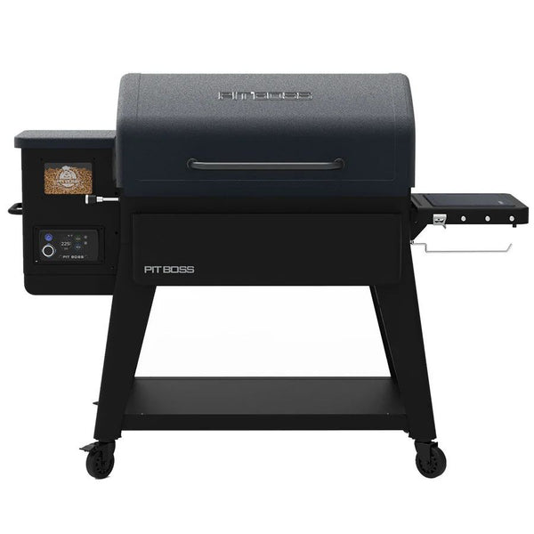 Front view of the Pit Boss Navigator 1600 Connected Wood Pellet Grill with lid closed.